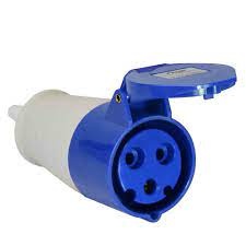 ACOPLAMENTO IND 16A - 2P+T - 220VCA - 6H - AZ